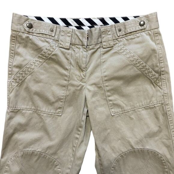 J.CREW Reinforced Knee Ankle Zip Utility Jogger Chino Pants in Khaki SZ 6 - Picture 2 of 11